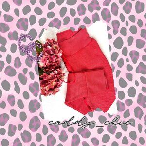 NWT Victoria's Secret PINK Active Thermal Leggings in Red, Size Large